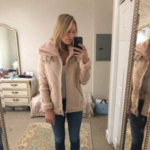 Brand new Pink Shearling Jacket! Super soft
